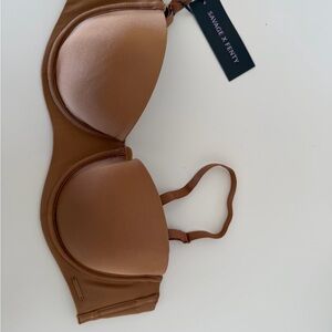 Savage X Fenty Caramel Brown Strapless Bra 36C